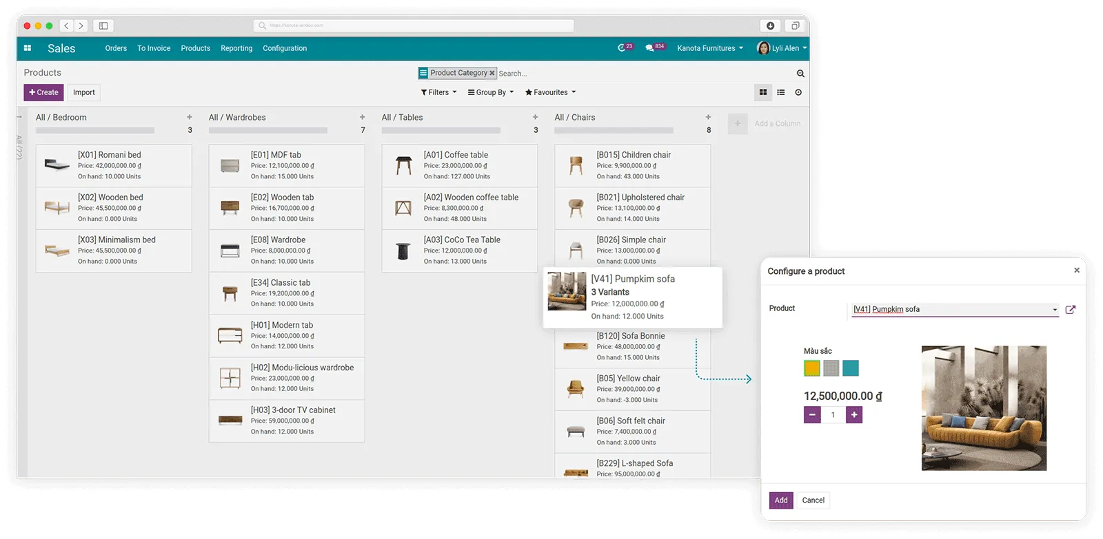 Product management with CBMS Sales Product management with CBMS Sales