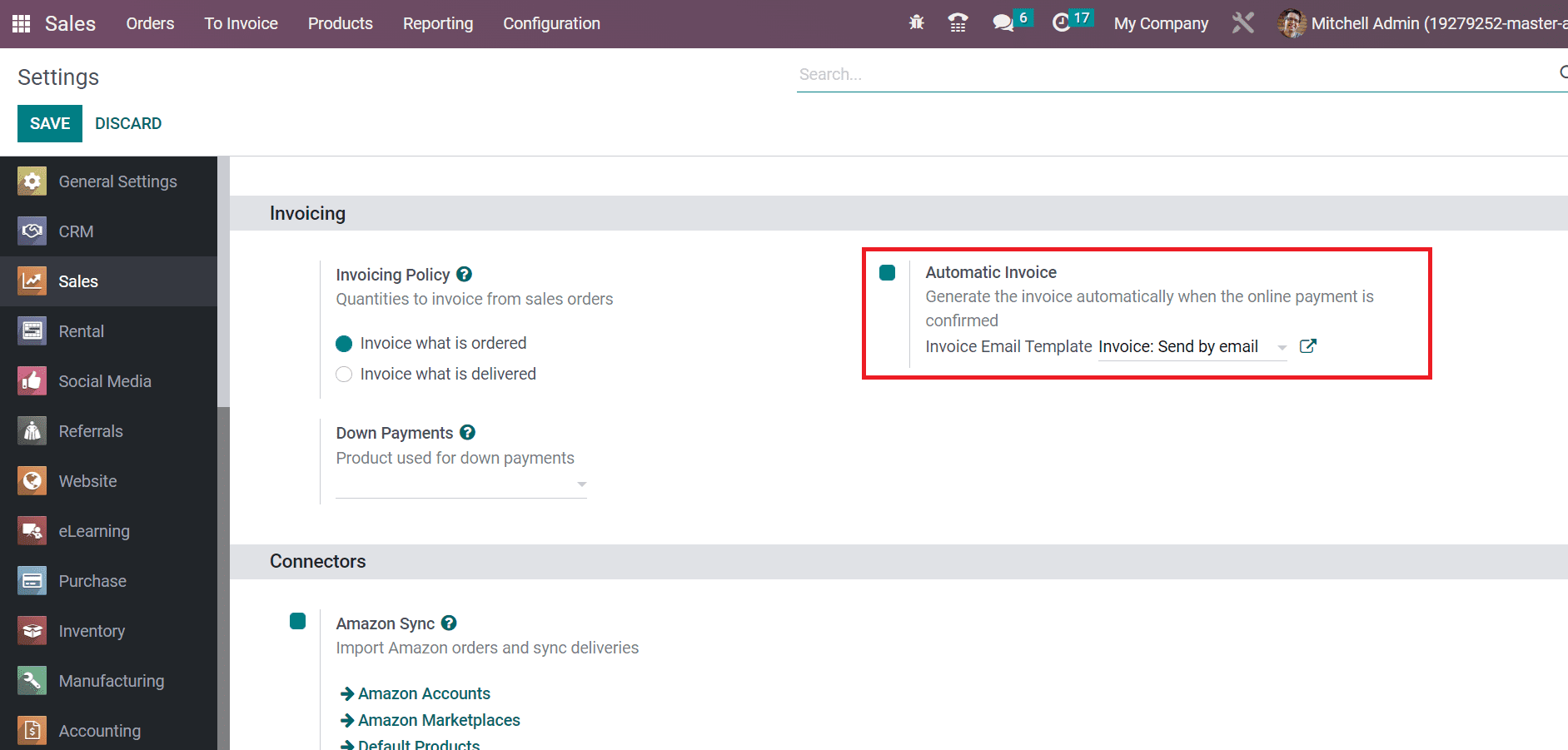 How to Generate an Automatic Invoice in the Odoo 16 Sales App-cybrosys