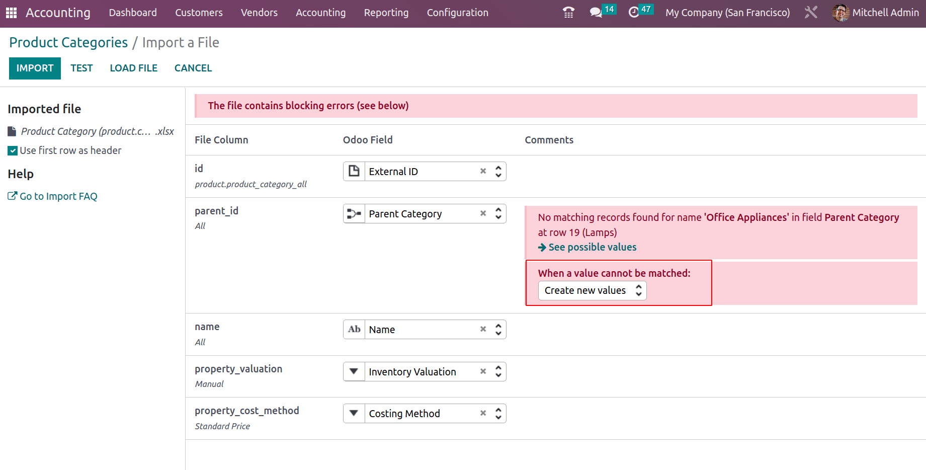 How to Import Products And Product Categories in Odoo 16-cybrosys