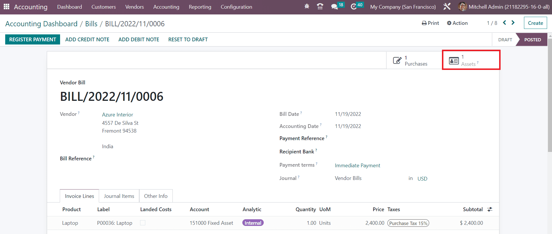 How to Manage Assets in Odoo 16 Accounting Module-cybrosys