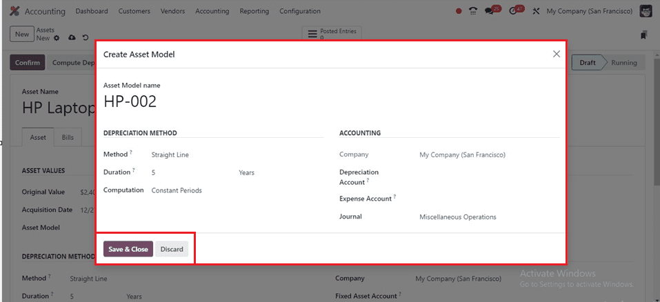 How to Manage Company Assets & Depreciation in Odoo 17 Accounting-cybrosys