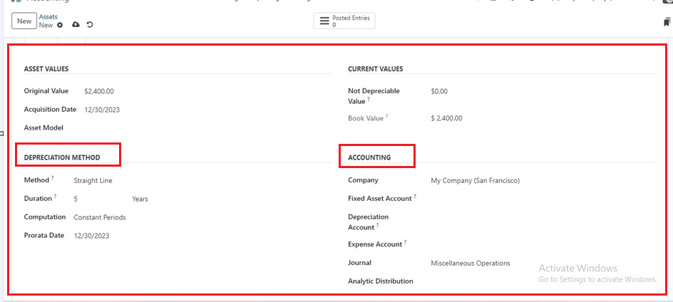 How to Manage Company Assets & Depreciation in Odoo 17 Accounting-cybrosys