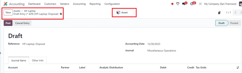 How to Manage Company Assets & Depreciation in Odoo 17 Accounting-cybrosys