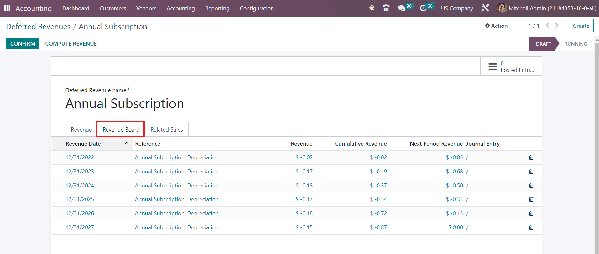 How to Manage Deferred Revenue in Odoo 16 Accounting-cybrosys