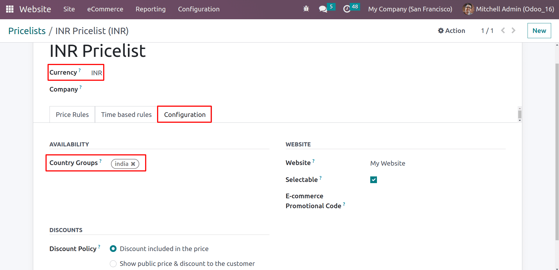 How to Manage Different Currencies Using the Pricelist on Odoo 16 Website-cybrosys