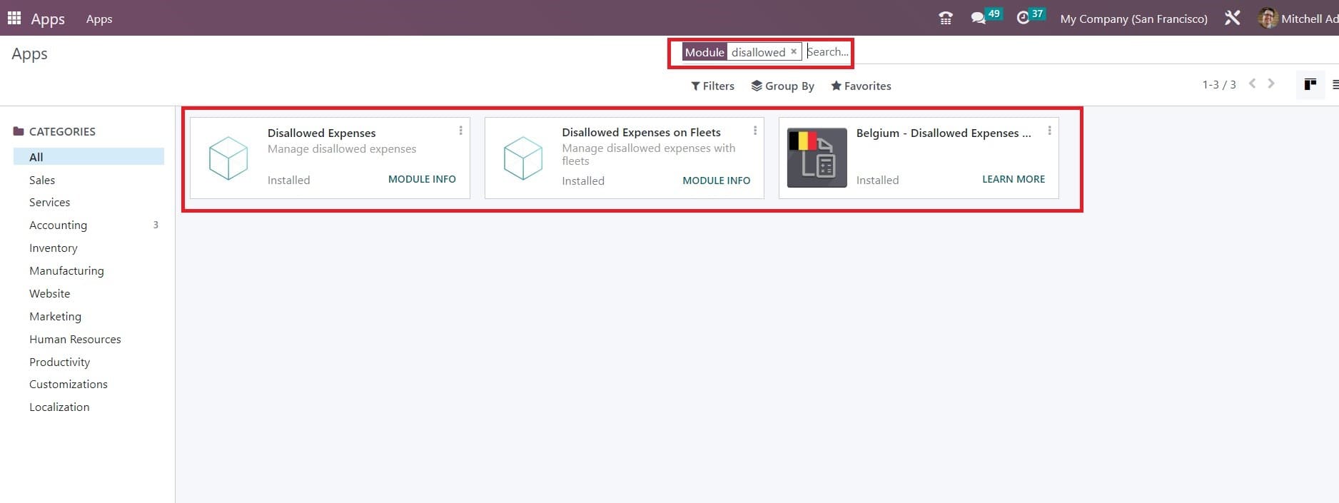 How to Manage Disallowed Expenses in Odoo 16 Accounting-cybrosys