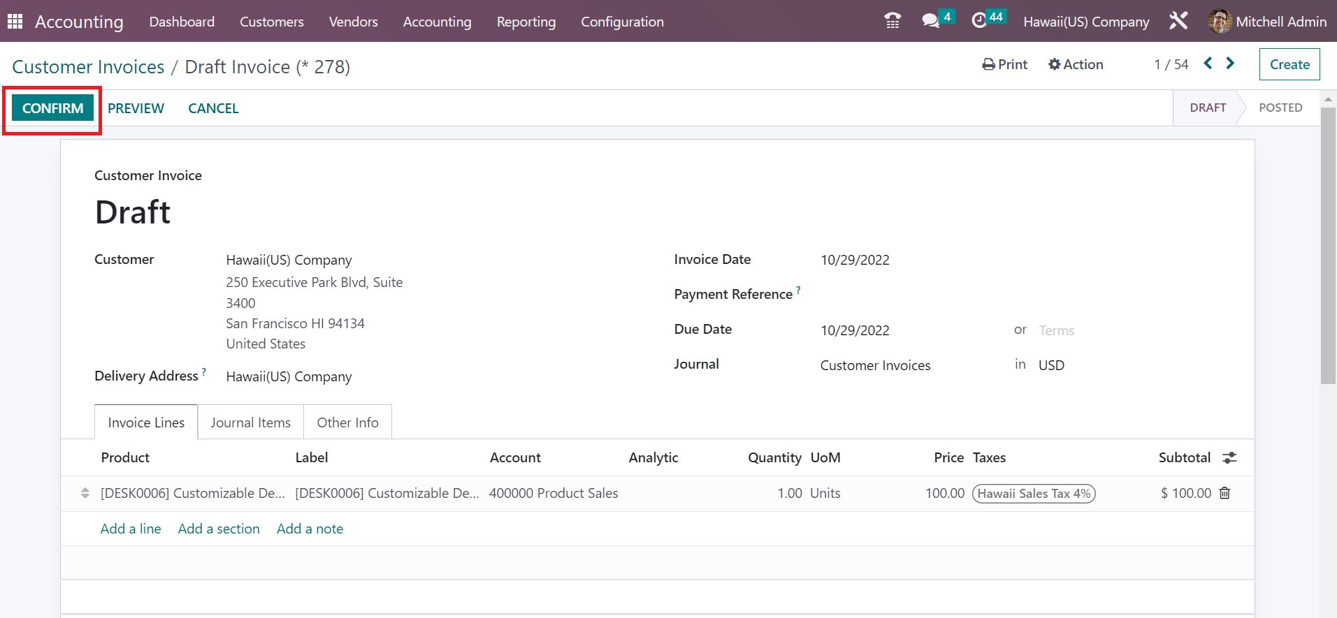 how-to-manage-hawaii-sales-tax-in-the-odoo-16-accounting-cybrosys