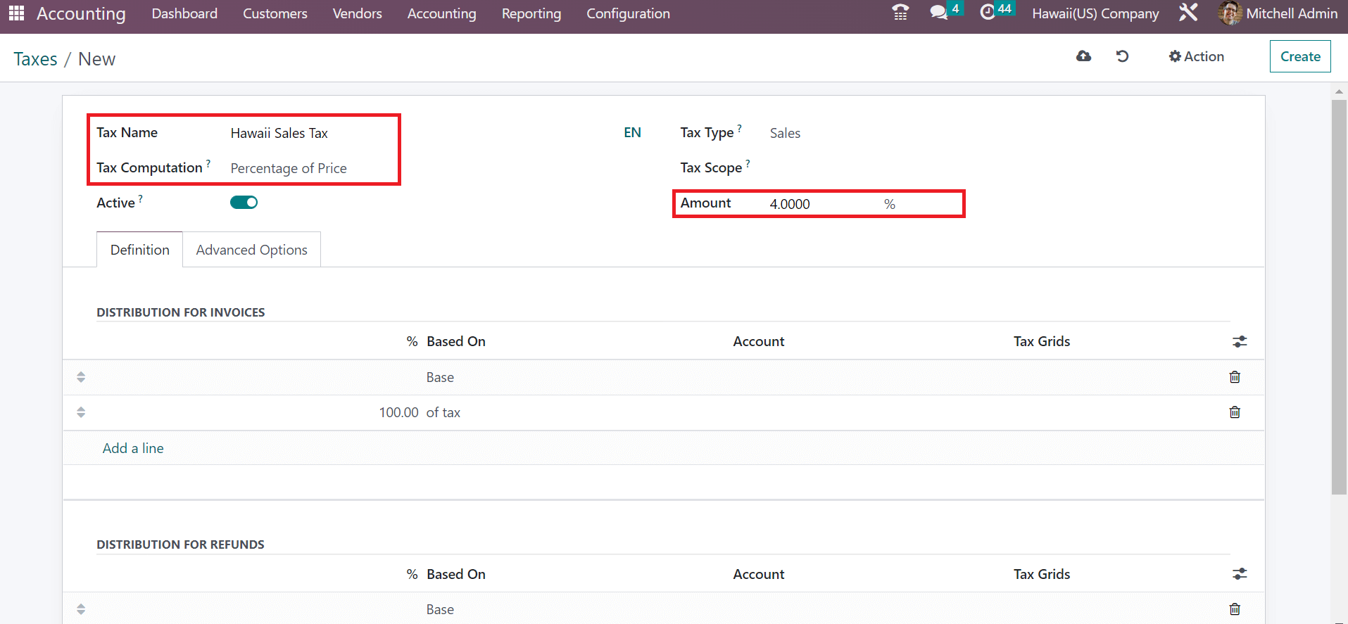 how-to-manage-hawaii-sales-tax-in-the-odoo-16-accounting-cybrosys