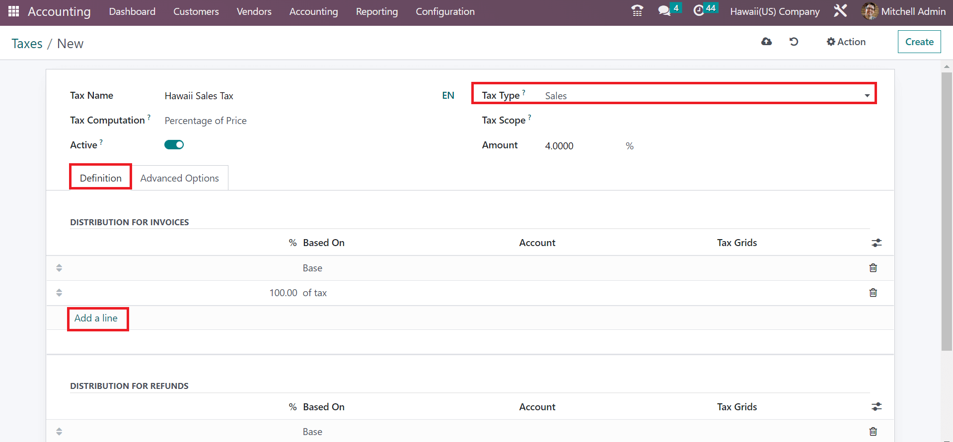 how-to-manage-hawaii-sales-tax-in-the-odoo-16-accounting-cybrosys