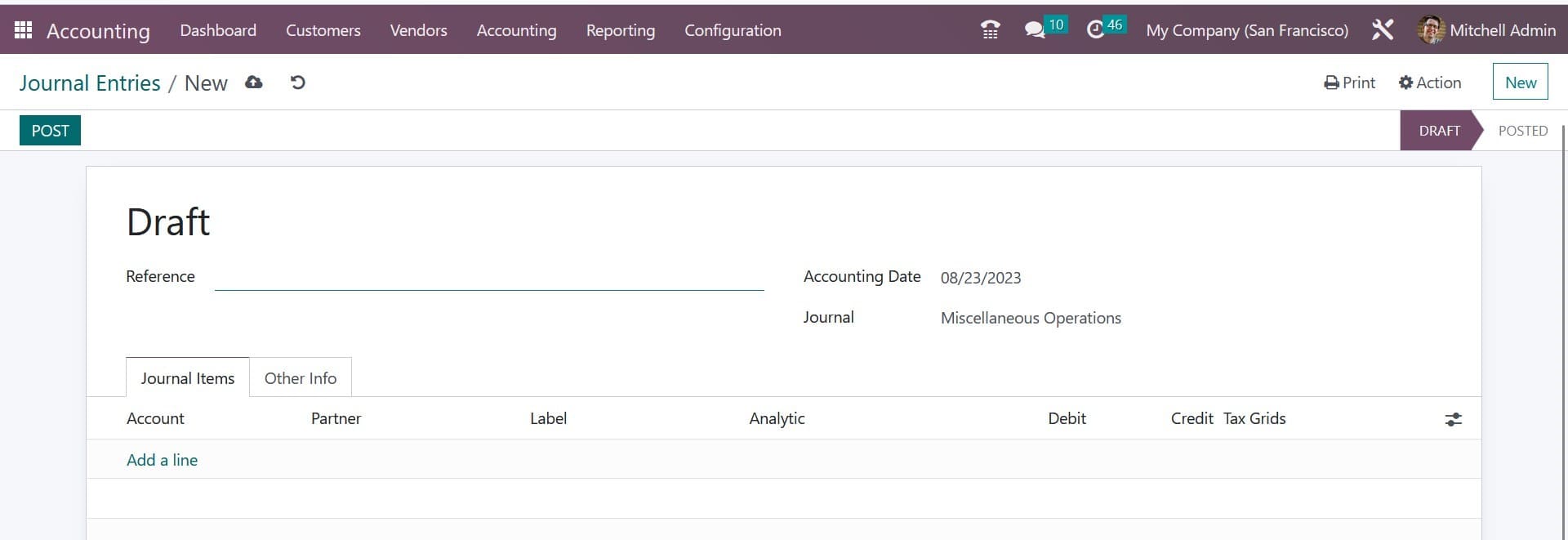 How to Manage Journal Entries & Items in Odoo 16 Accounting-cybrosys