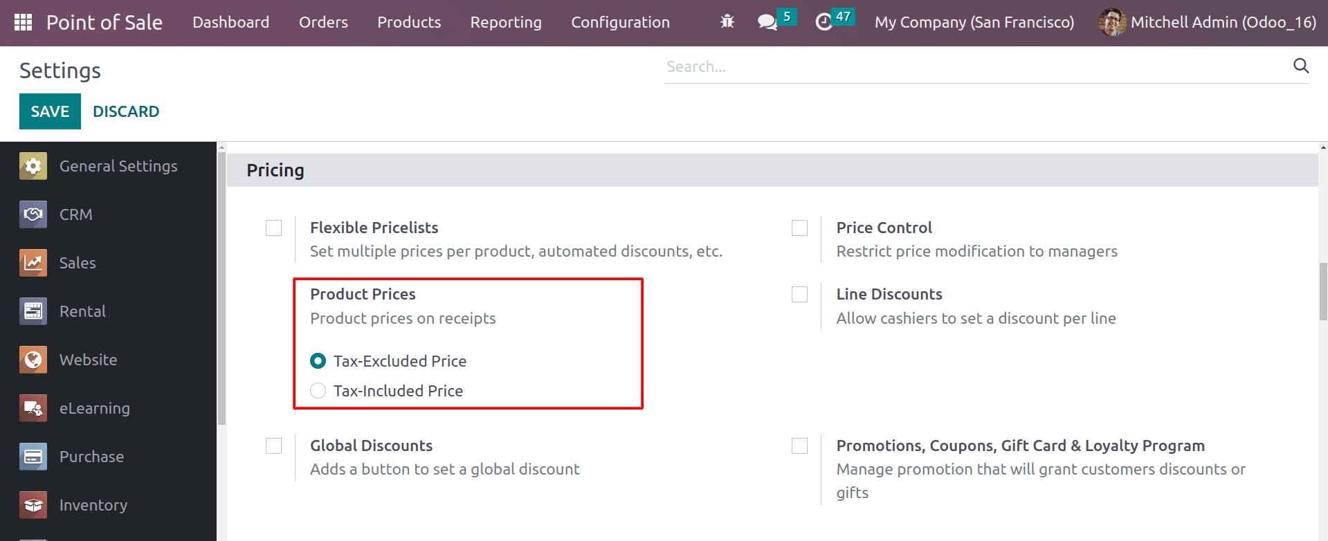 How to Manage Product Prices & Restrict Price Modification With Odoo 16 POS-cybrosys