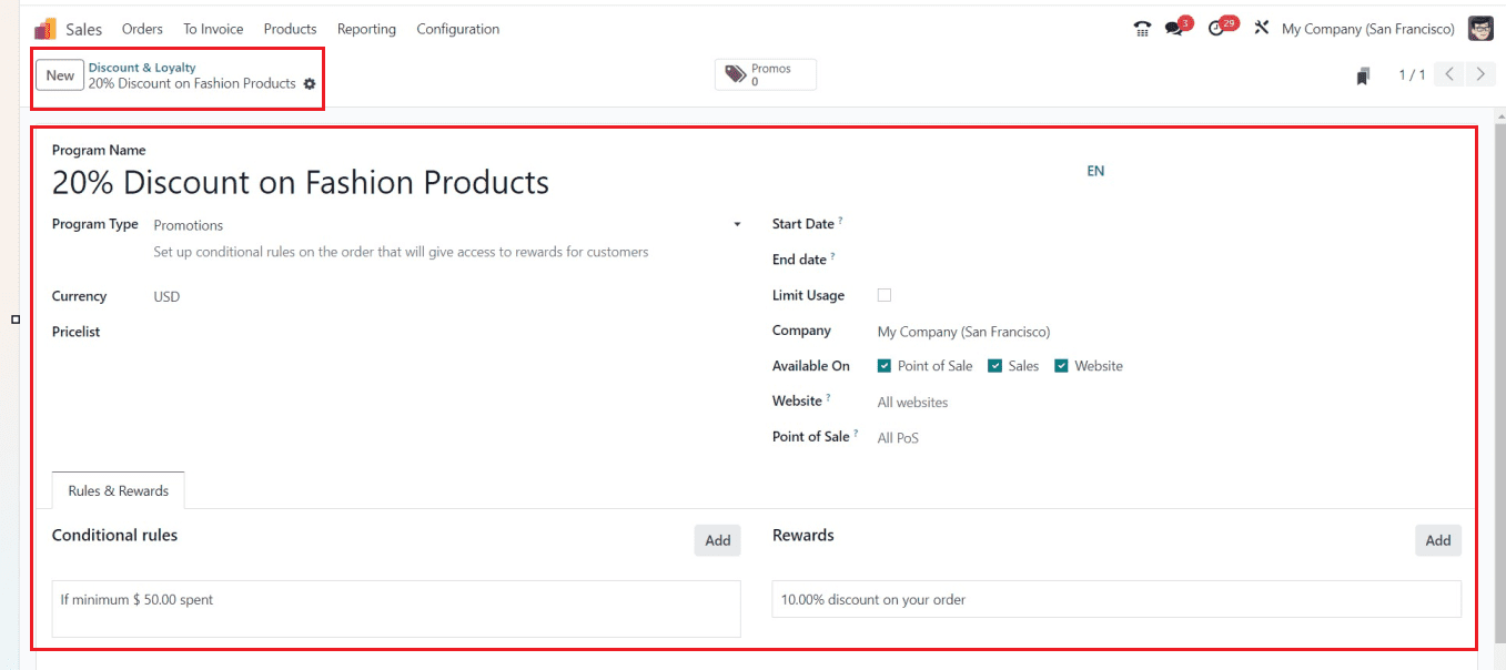 How to Manage Promotion & Coupon Programs Using Odoo 17 Sales-cybrosys