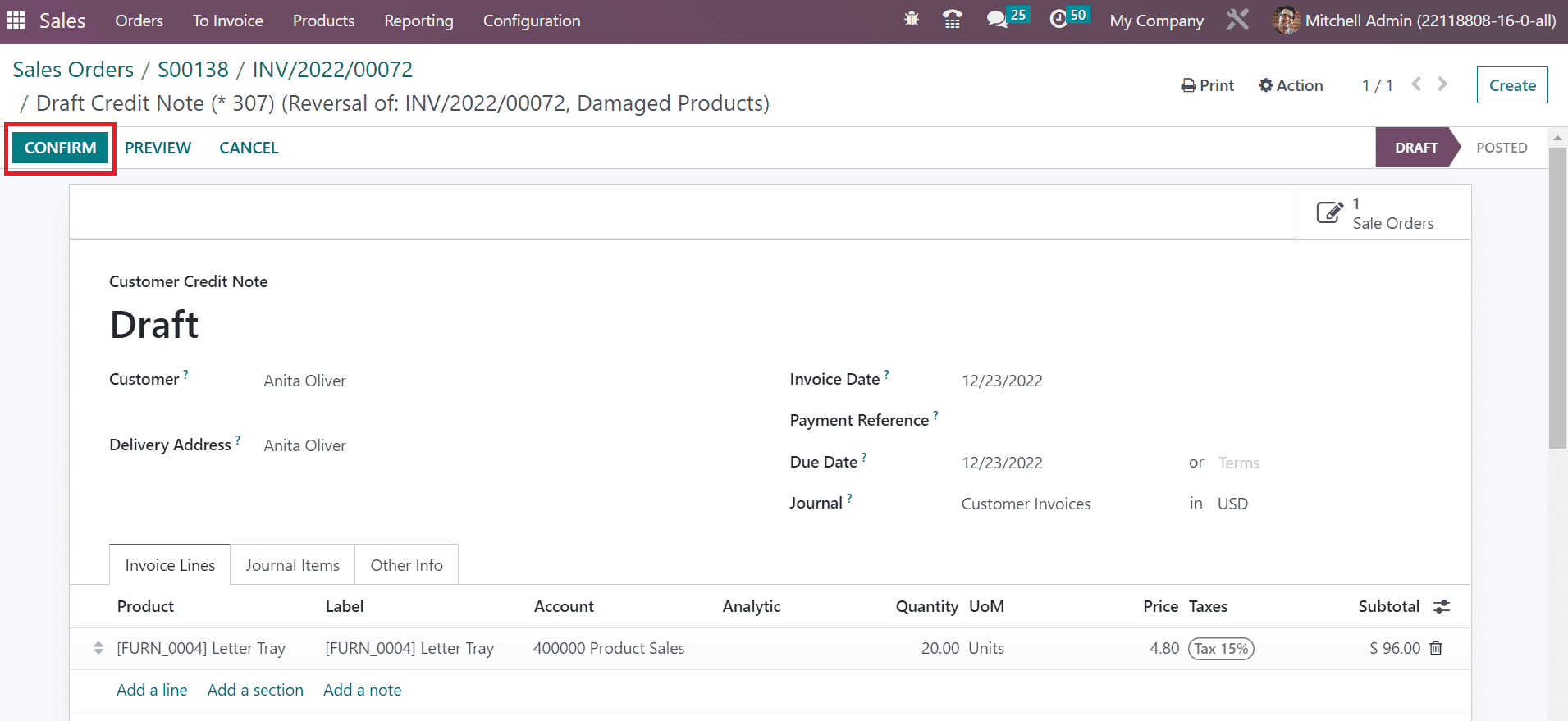 How to Manage Sales Return for an Order Using Odoo 16 Sales App