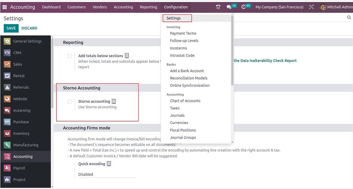 How to Manage Storno Accounting in Odoo 16 Accounting-cybrosys