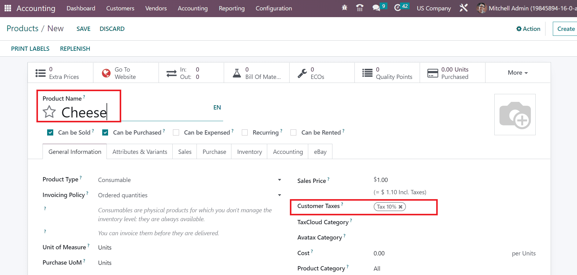 How to Manage Tax Excluded & Tax Included in Odoo 16 Accounting?-cybrosys