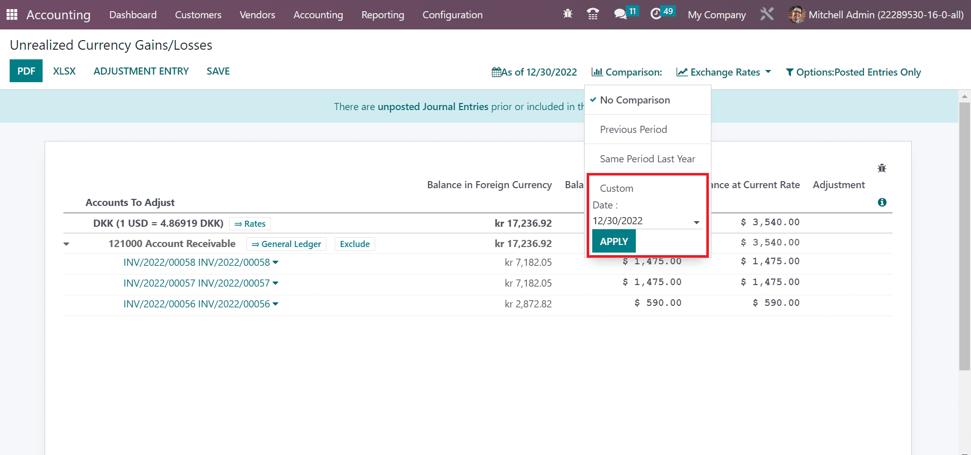 How to Manage Unrealized Currency Gain/Losses in Odoo 16 Accounting-cybrosys