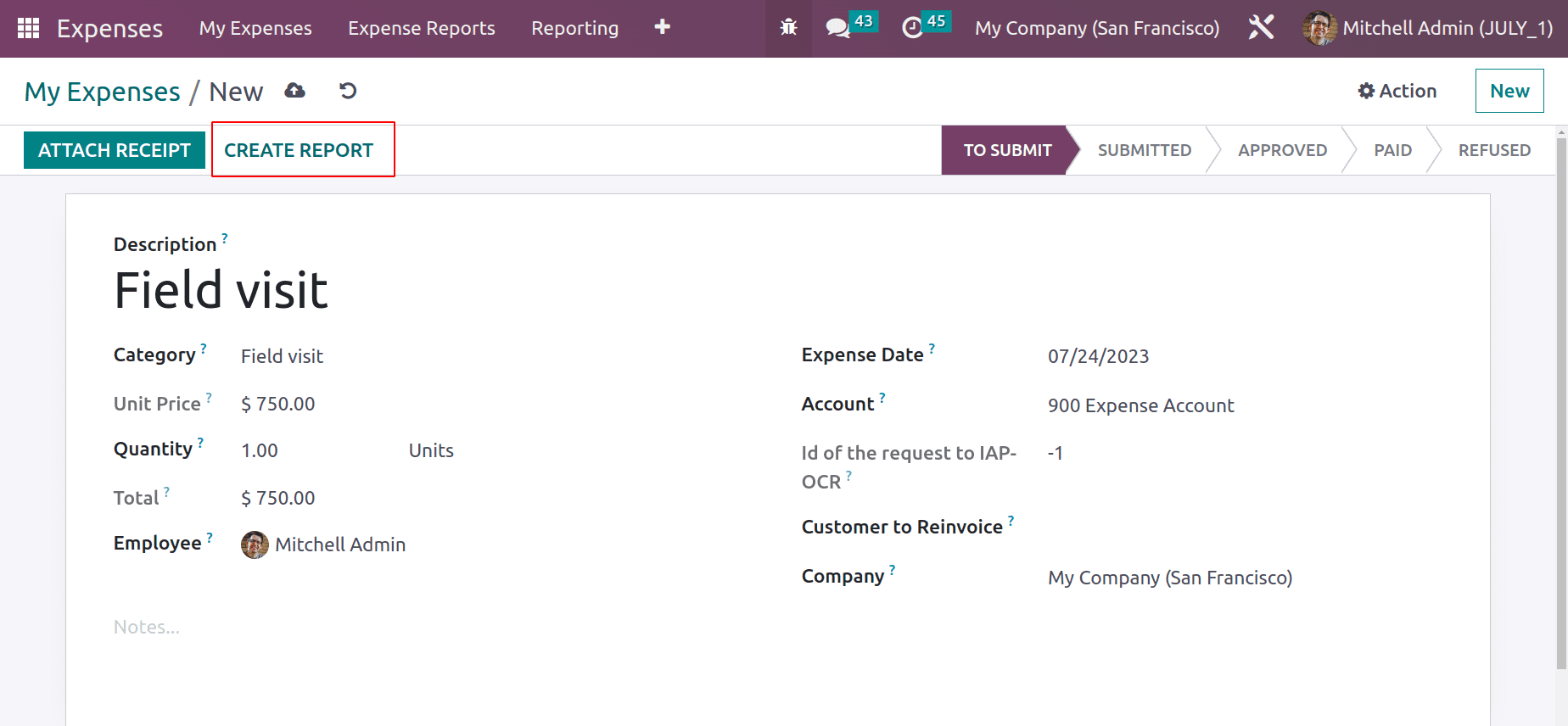 How to Manage your Expense with odoo 16 Expenses App-cybrosys