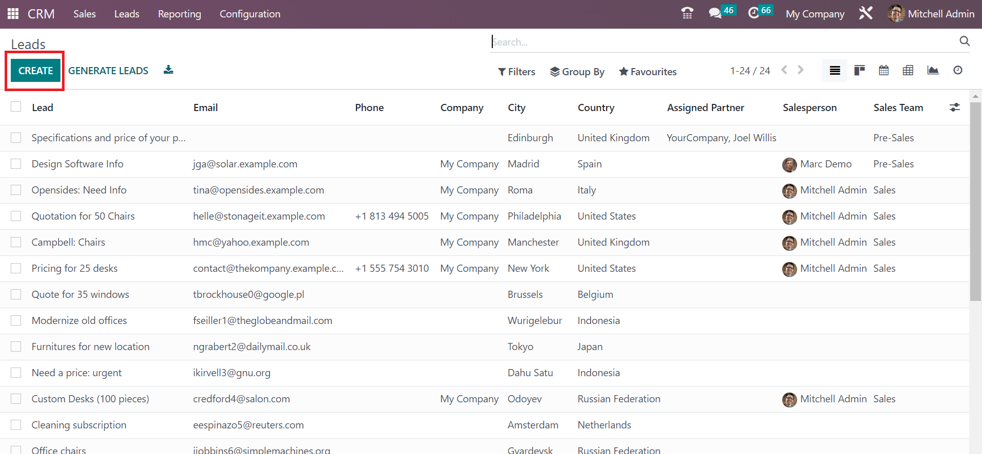 How to Merge Multiple Leads/Opportunity in Odoo 16 CRMcybrosys