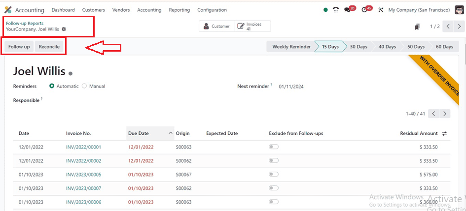 How to Periodically Followup Your Payments Using Odoo 17 Accounting-cybrosys