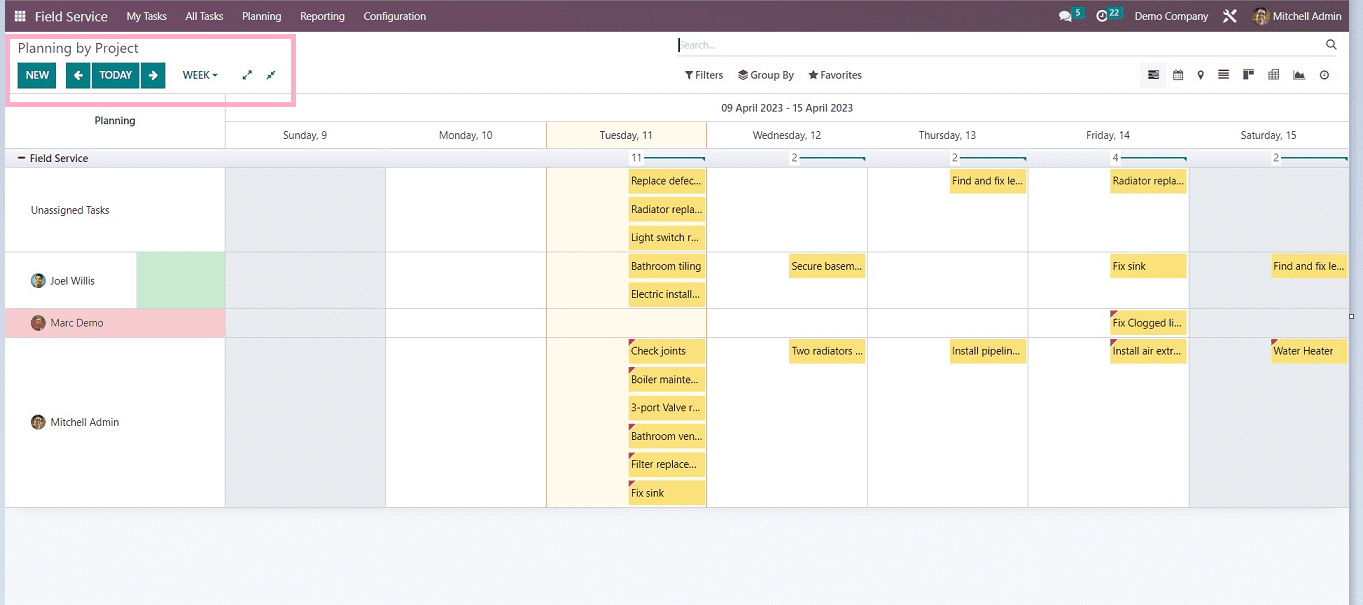 How to Plan a Task in Odoo 16 Field Services-cybrosys