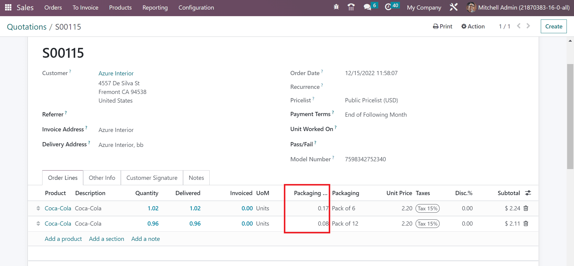 How to Sell Products by Multiple Units Per Package in Odoo 16 Sales App?-cybrosys