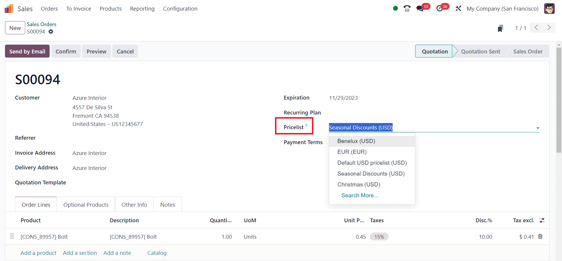 How to Set Multiple Prices per Product & Discounts in Odoo 17 Sales-cybrosys