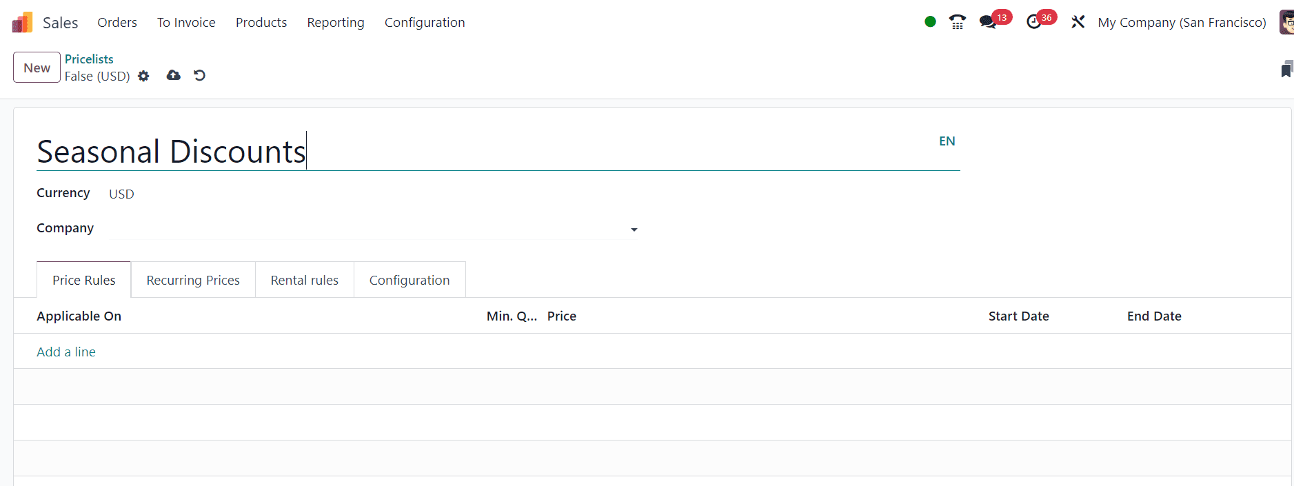 How to Set Multiple Prices per Product & Discounts in Odoo 17 Sales-cybrosys