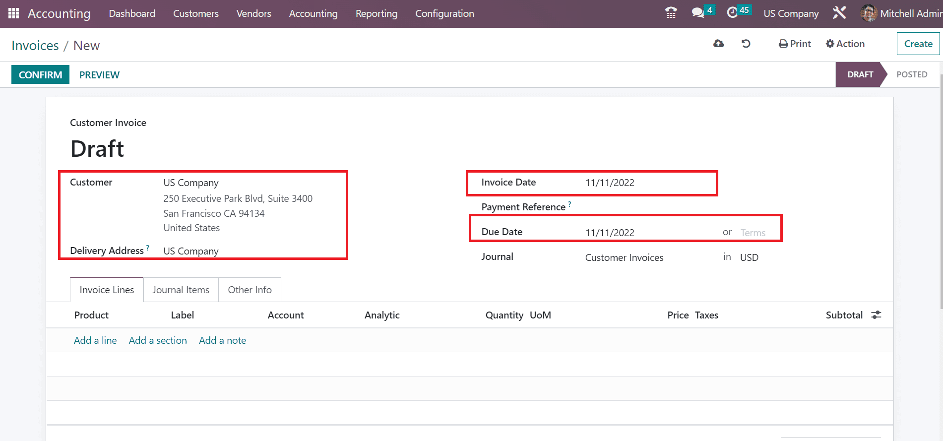 How to Set USD Currency within Odoo 16 Accounting Module?-cybrosys