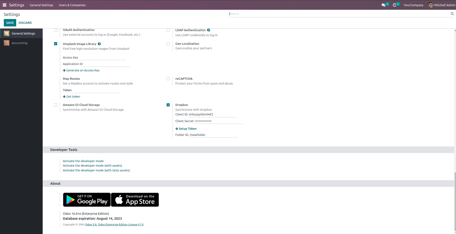 How to Setup Dropbox Integration in Odoo 16-cybrosys