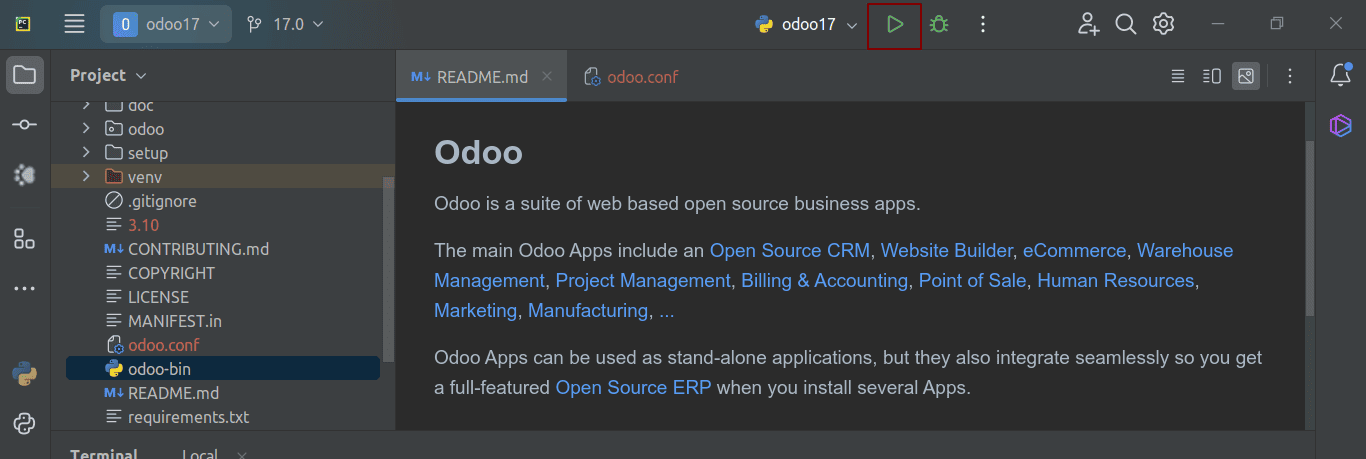 how-to-setup-odoo-17-development-environment-using-pycharm-in-ubuntu-20-04-14-cybrosys