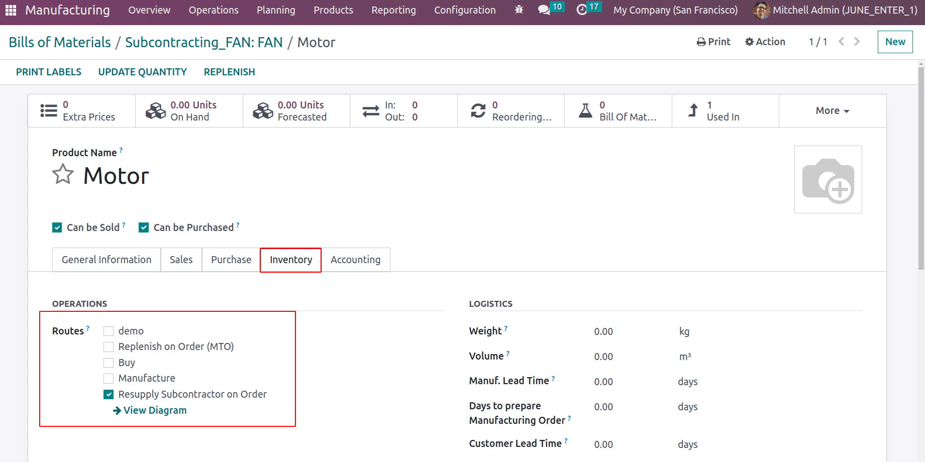 How to Setup Subcontracting in Manufacturing With Odoo16-cybrosys