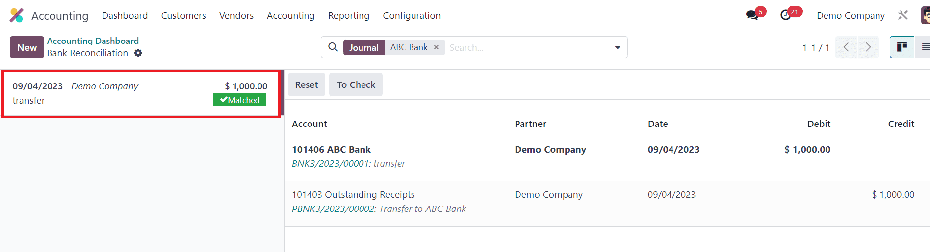 How to Transfer Cash Between Accounts in Odoo 16 Accounting-cybrosys