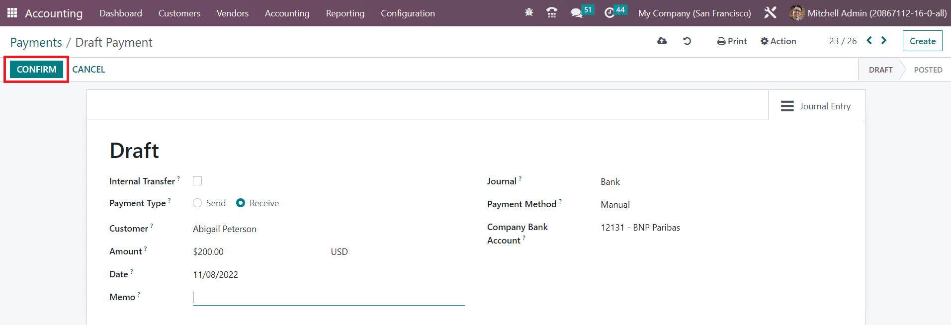 How to Use Customer Invoice & Payments Management With Odoo 16 Accounting-cybrosys