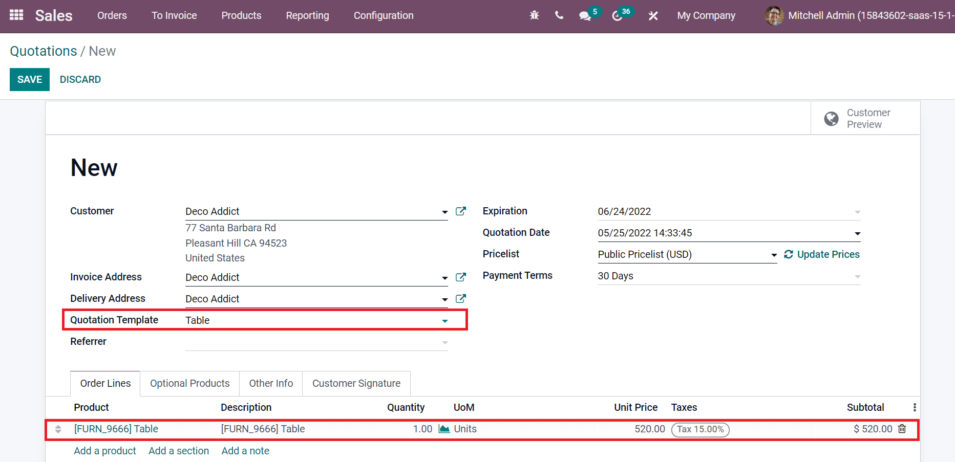 how-to-use-quotation-templates-in-odoo-15-sales-cybrosys