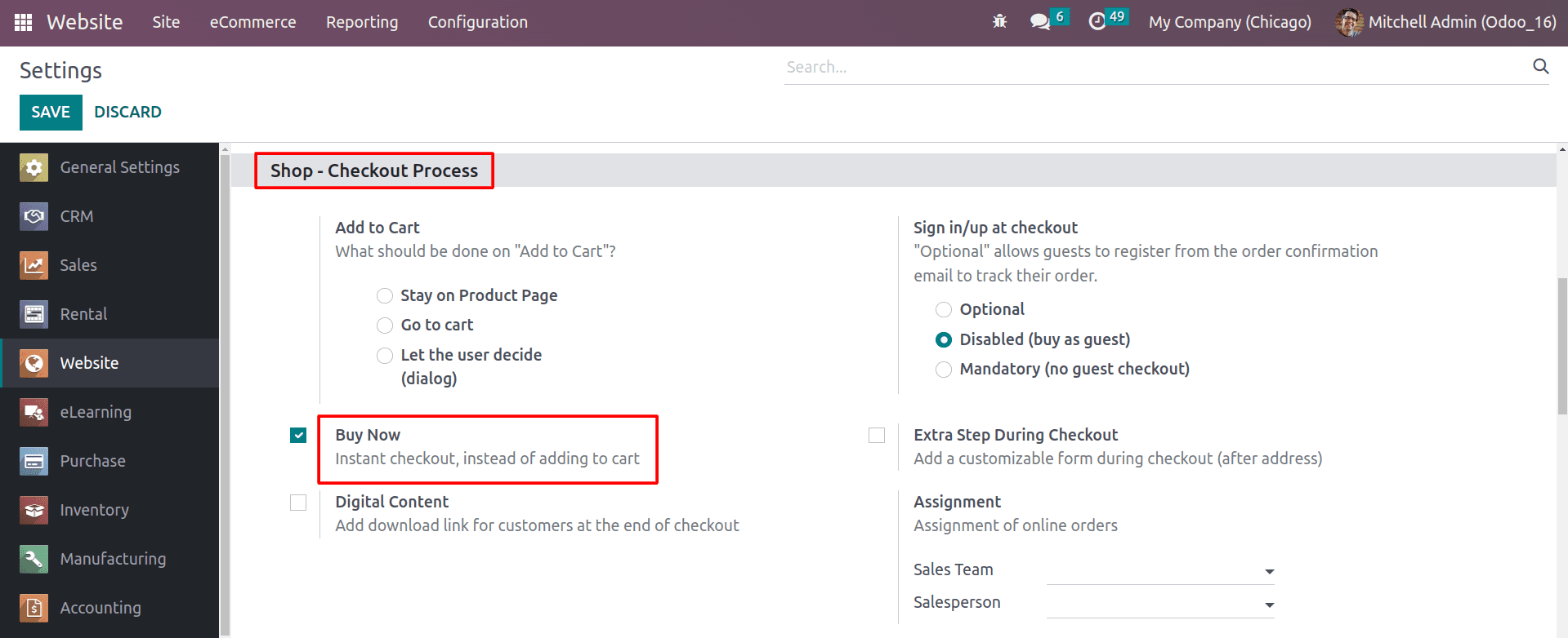 How to use User Wish List, Buy Now button & Add to Cart features in Odoo 16 Website-cybrosys