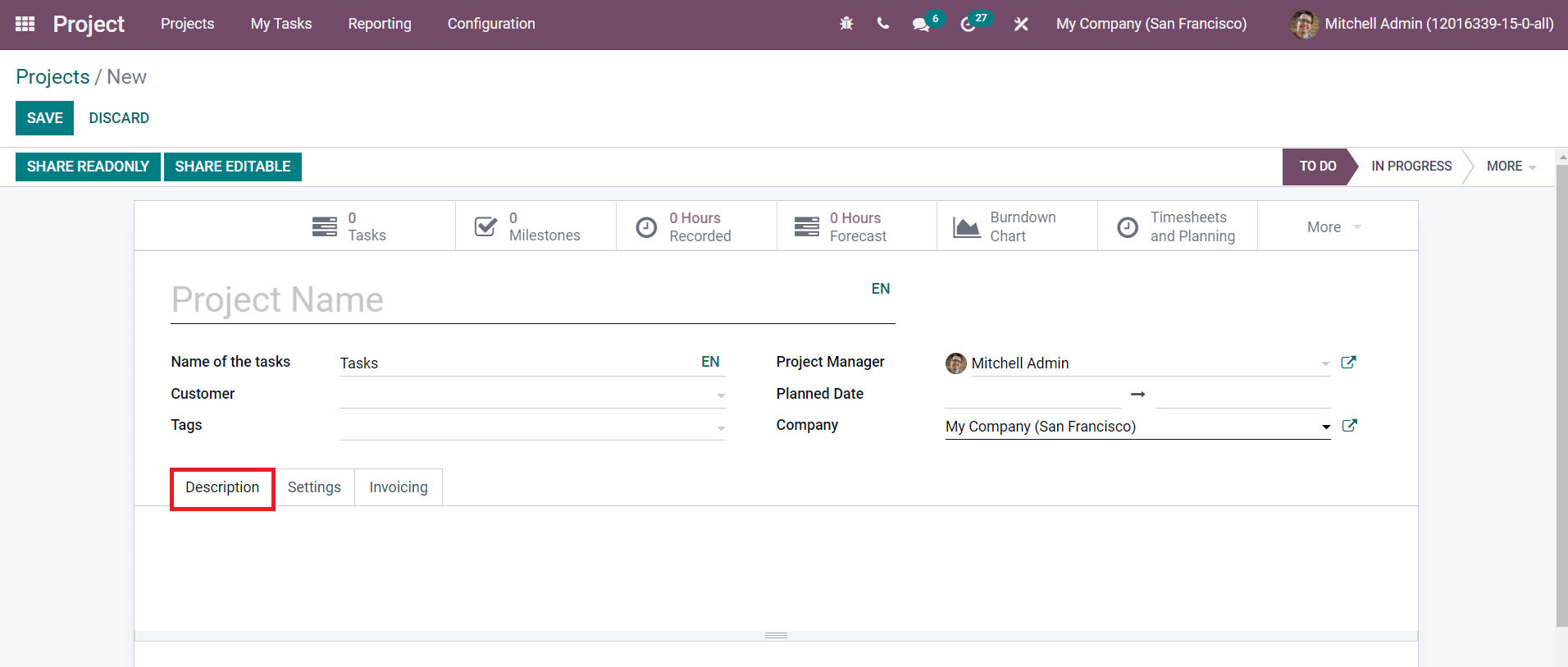 how-we-can-create-a-new-project-in-the-odoo-15-project-module