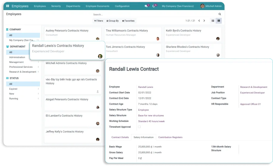 Personnel management software