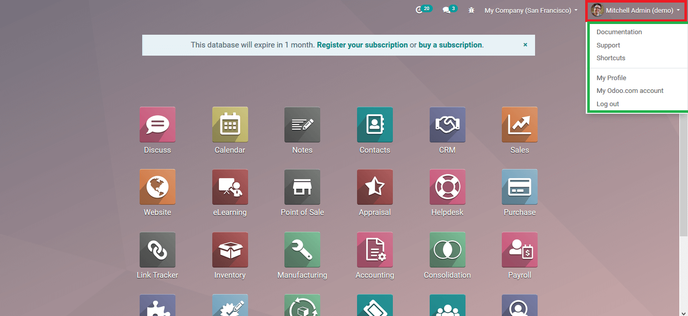 navigational-options-in-odoo-13