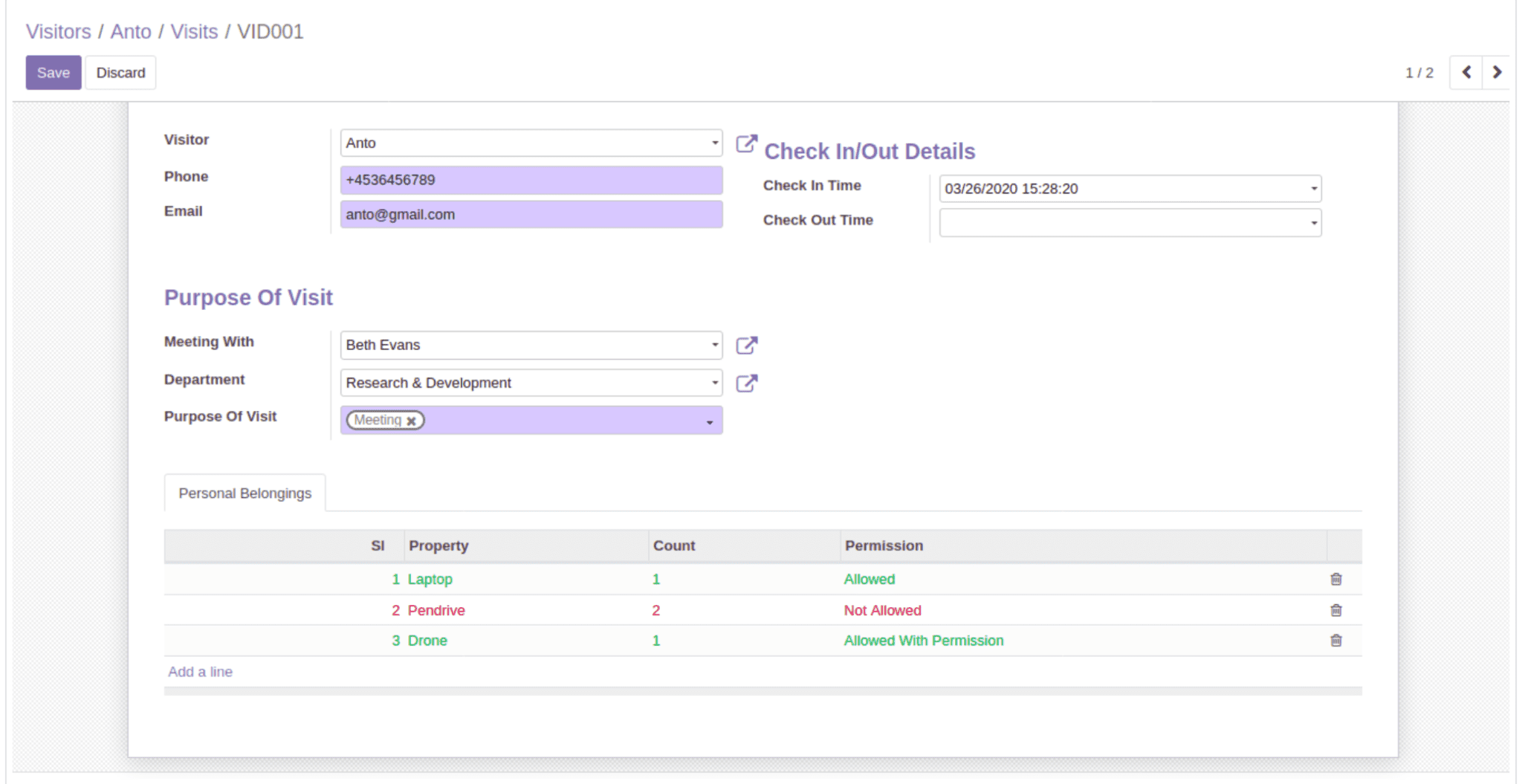 Odoo 16 Front Office Management App-cybrosys