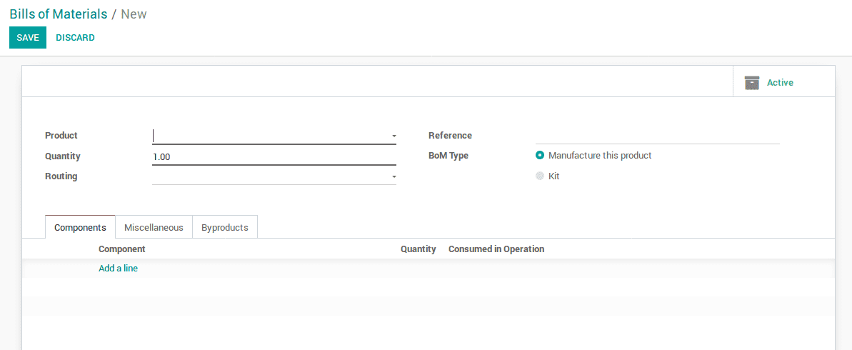 odoo manufacturing v12