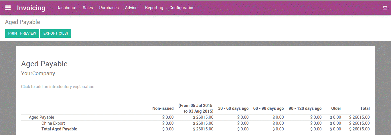 odoo 12 accounting