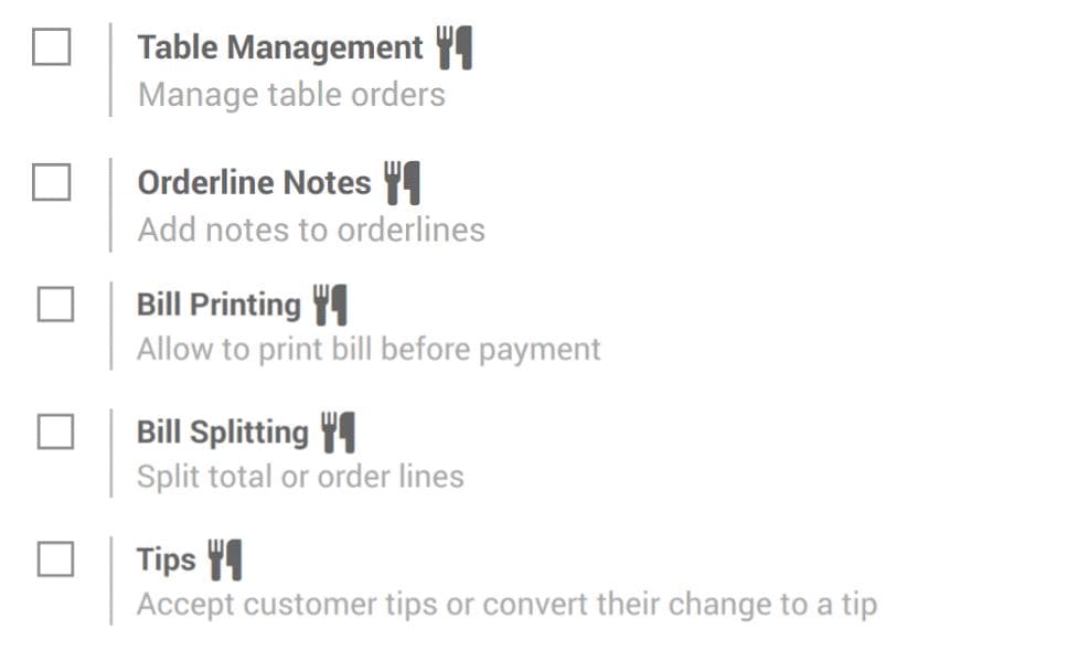 odoo 12 point of sale features