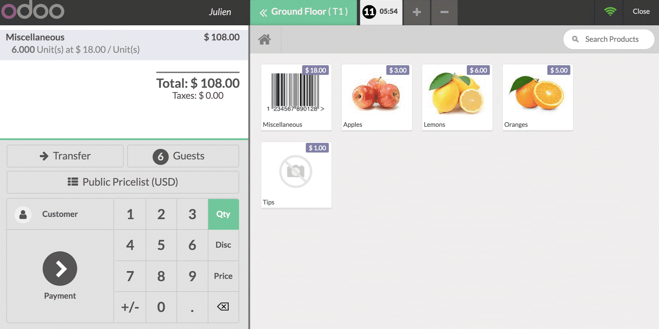 odoo 12 point of sale features