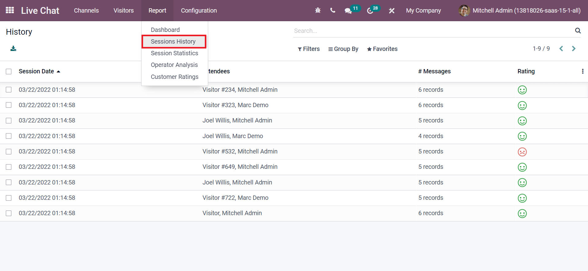 overview-and-usage-of-reporting-tab-in-odoo-15-live-chat-module