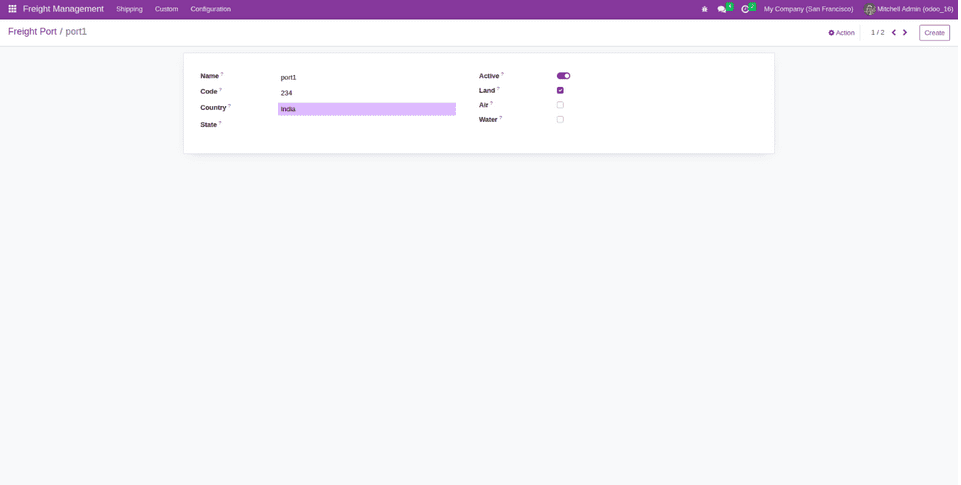 Overview of Freight Management in odoo 16 - App-cybrosys