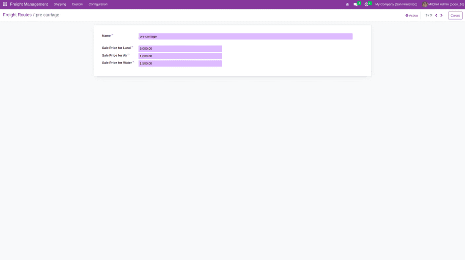 Overview of Freight Management in odoo 16 - App-cybrosys