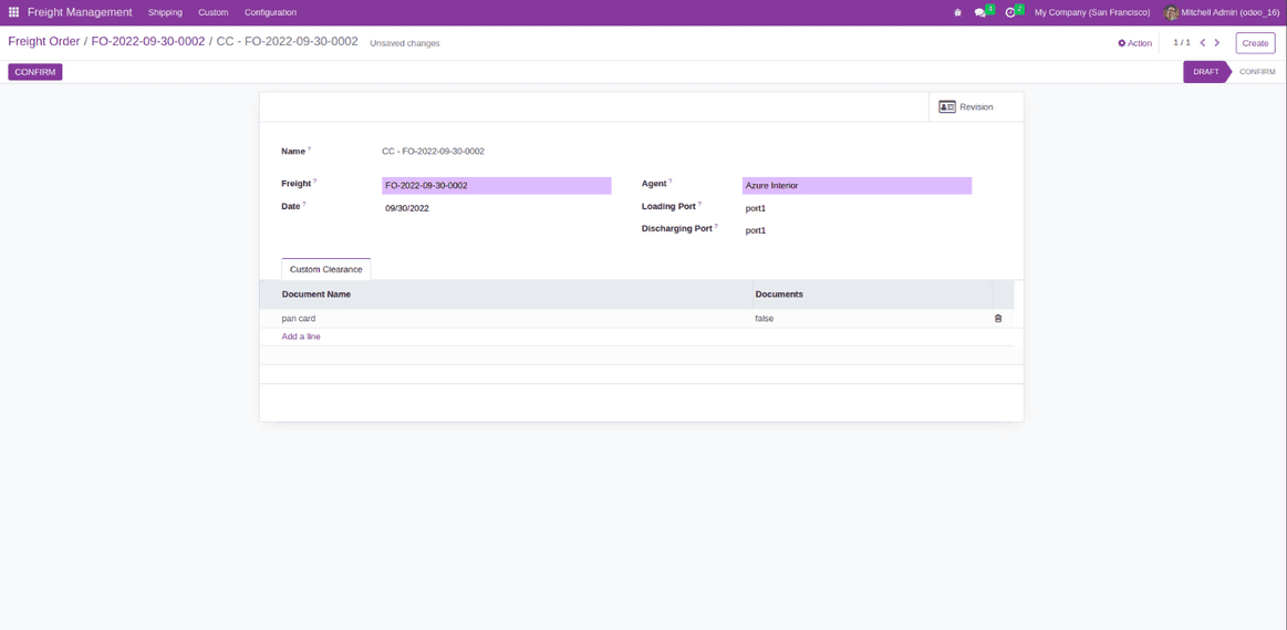 Overview of Freight Management in odoo 16 - App-cybrosys