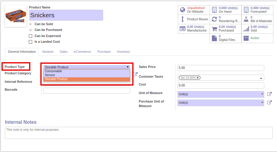 packages in odoo v12