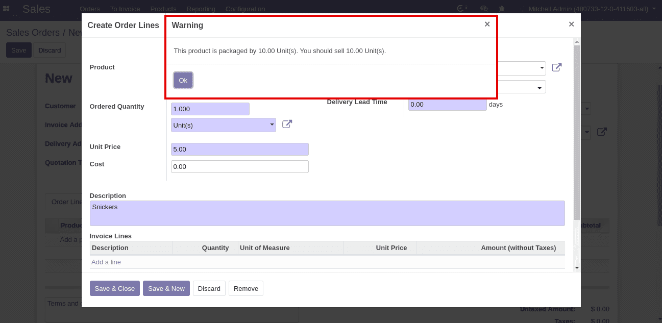 packages in odoo v12