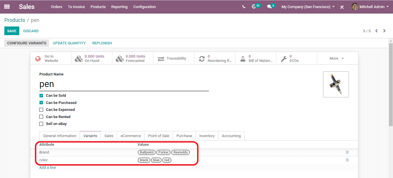 product-variant-odoo-13-cybrosys